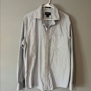 Eddie Bauer striped button down shirt. New